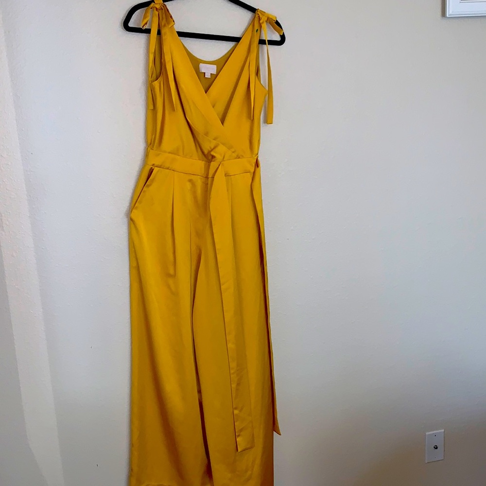 J Crew Collection Mustard Jumpsuit
